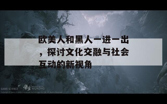 欧美人和黑人一进一出，探讨文化交融与社会互动的新视角