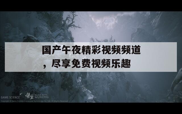 国产午夜精彩视频频道，尽享免费视频乐趣