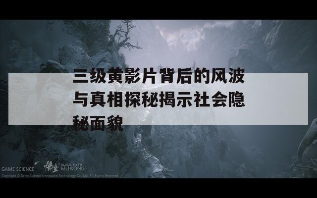 三级黄影片背后的风波与真相探秘揭示社会隐秘面貌