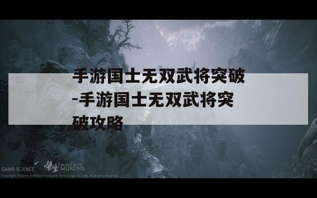 手游国士无双武将突破-手游国士无双武将突破攻略