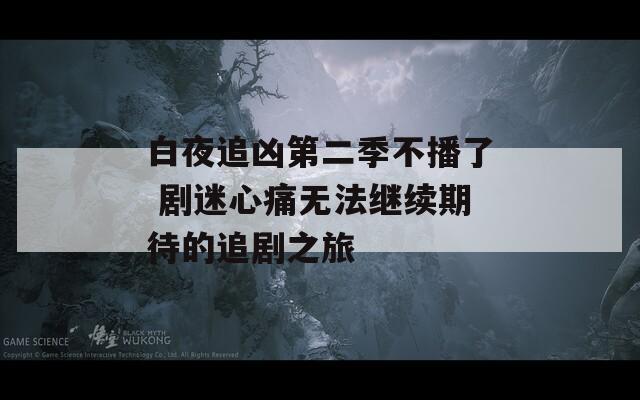 白夜追凶第二季不播了 剧迷心痛无法继续期待的追剧之旅