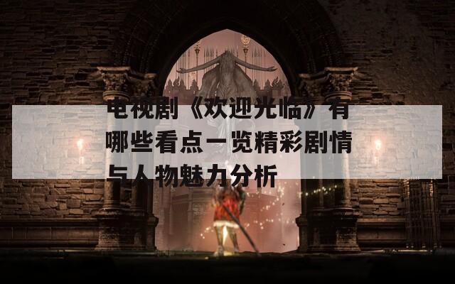 电视剧《欢迎光临》有哪些看点一览精彩剧情与人物魅力分析