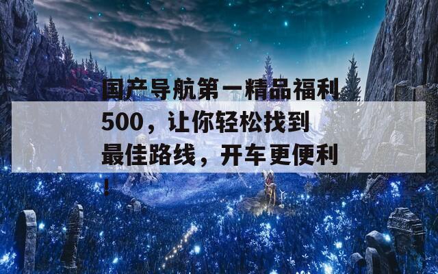 国产导航第一精品福利500，让你轻松找到最佳路线，开车更便利！