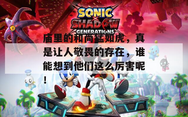 庙里的和尚猛如虎，真是让人敬畏的存在，谁能想到他们这么厉害呢！