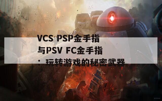 VCS PSP金手指与PSV FC金手指：玩转游戏的秘密武器