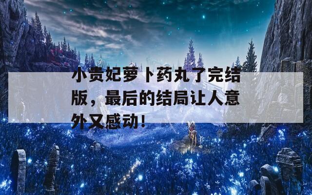 小贵妃萝卜药丸了完结版，最后的结局让人意外又感动！