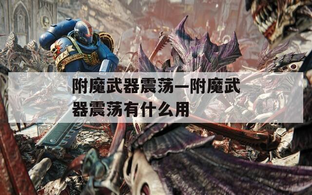 附魔武器震荡—附魔武器震荡有什么用