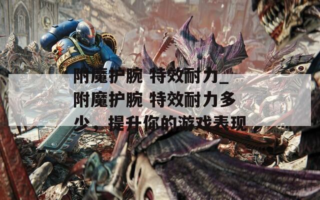 附魔护腕 特效耐力_附魔护腕 特效耐力多少，提升你的游戏表现