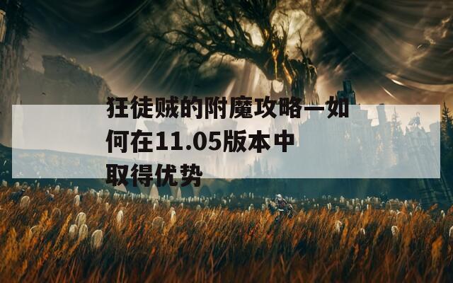 狂徒贼的附魔攻略—如何在11.05版本中取得优势
