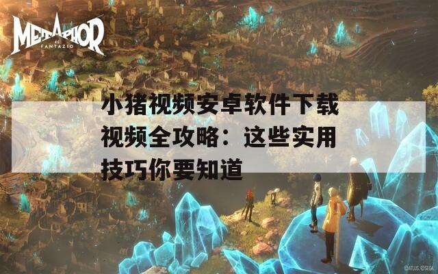 小猪视频安卓软件下载视频全攻略：这些实用技巧你要知道