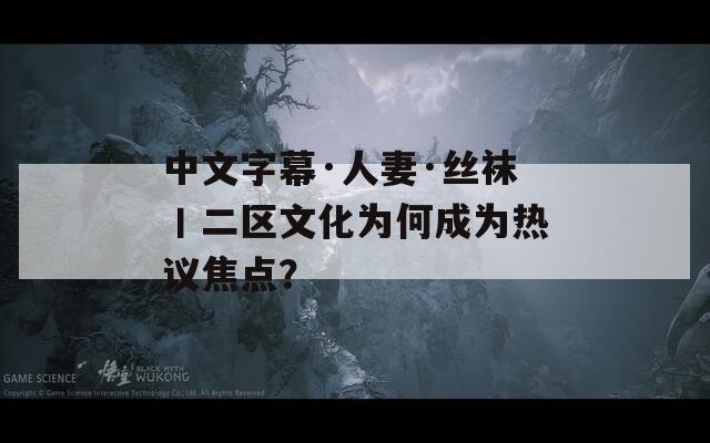 中文字幕·人妻·丝袜丨二区文化为何成为热议焦点？
