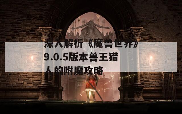 深入解析《魔兽世界》9.0.5版本兽王猎人的附魔攻略