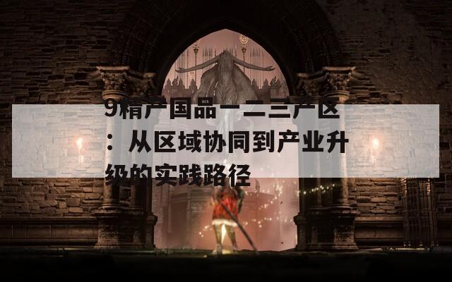 9精产国品一二三产区：从区域协同到产业升级的实践路径