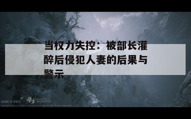 当权力失控：被部长灌醉后侵犯人妻的后果与警示
