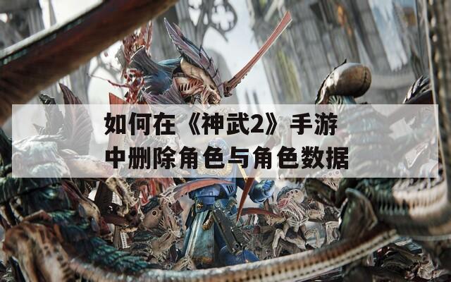 如何在《神武2》手游中删除角色与角色数据