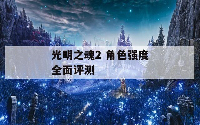 光明之魂2 角色强度全面评测