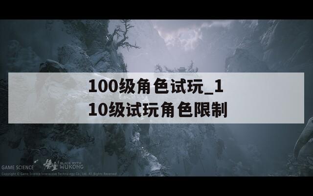 100级角色试玩_110级试玩角色限制