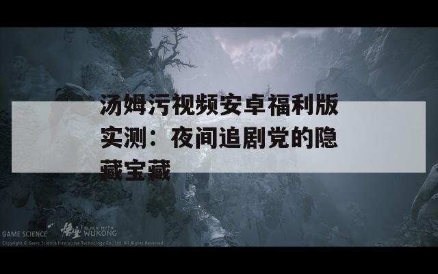 汤姆污视频安卓福利版实测：夜间追剧党的隐藏宝藏