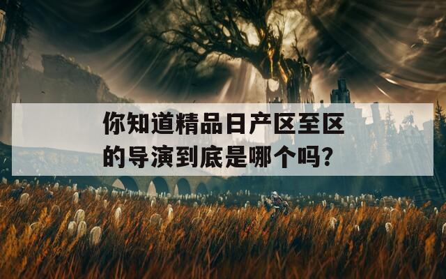 你知道精品日产区至区的导演到底是哪个吗？