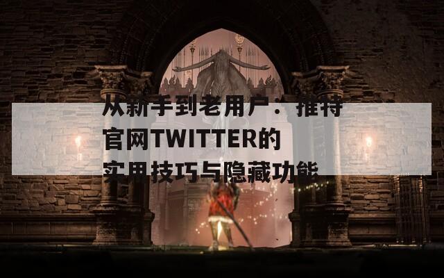从新手到老用户：推特官网TWITTER的实用技巧与隐藏功能