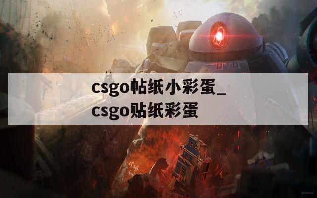 csgo帖纸小彩蛋_csgo贴纸彩蛋