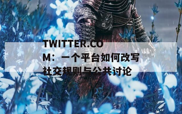 TWITTER.COM：一个平台如何改写社交规则与公共讨论