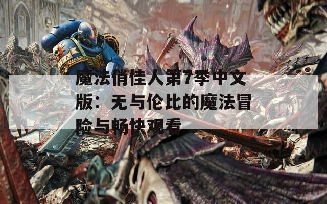 魔法俏佳人第7季中文版：无与伦比的魔法冒险与畅快观看