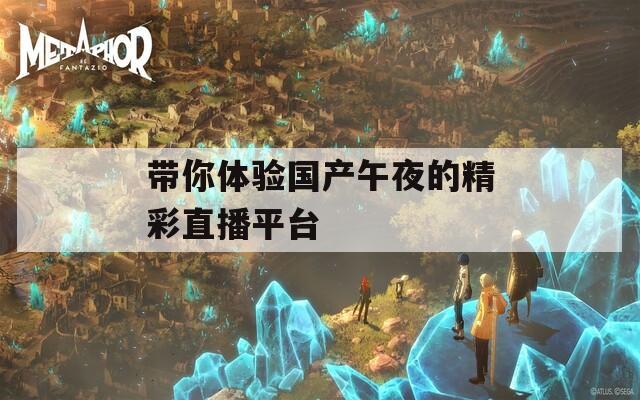 带你体验国产午夜的精彩直播平台