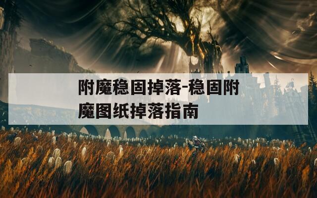 附魔稳固掉落-稳固附魔图纸掉落指南
