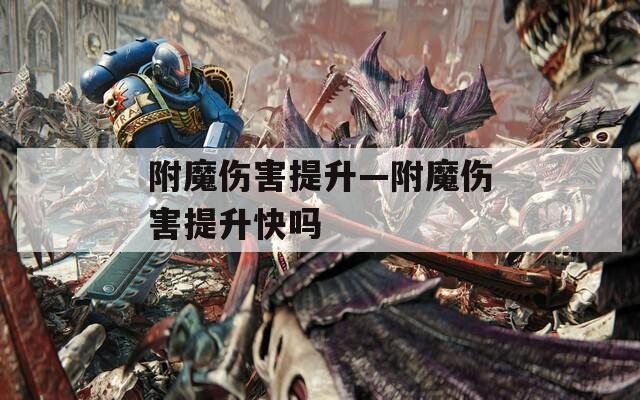 附魔伤害提升—附魔伤害提升快吗