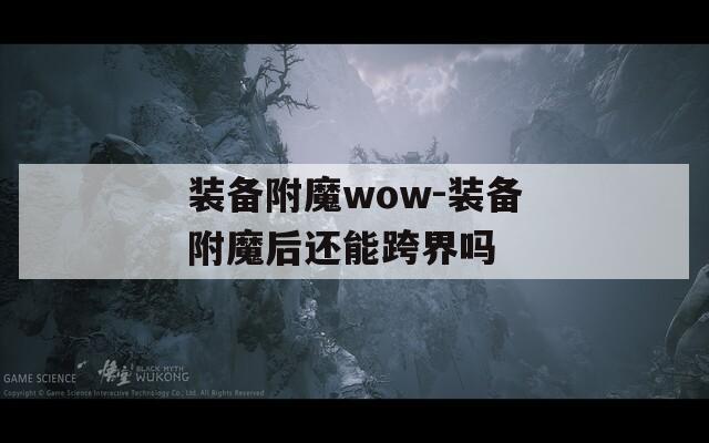 装备附魔wow-装备附魔后还能跨界吗
