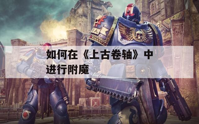 如何在《上古卷轴》中进行附魔