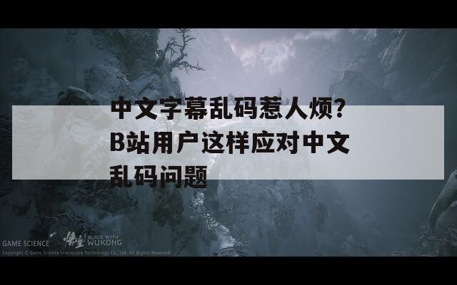中文字幕乱码惹人烦？B站用户这样应对中文乱码问题