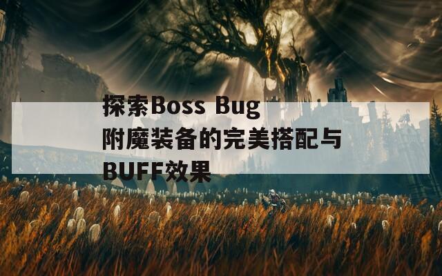 探索Boss Bug附魔装备的完美搭配与BUFF效果