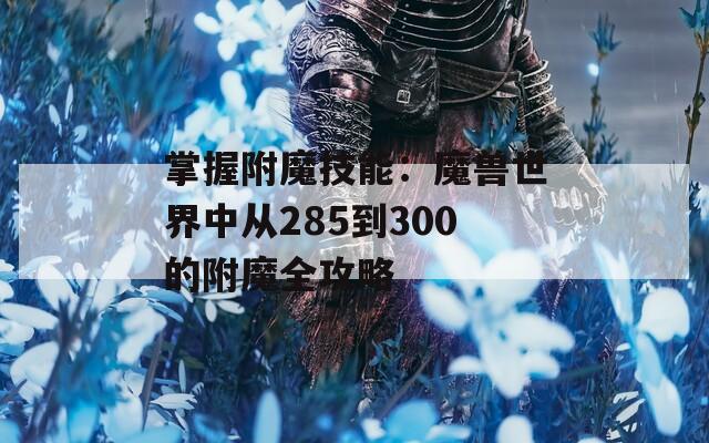 掌握附魔技能：魔兽世界中从285到300的附魔全攻略