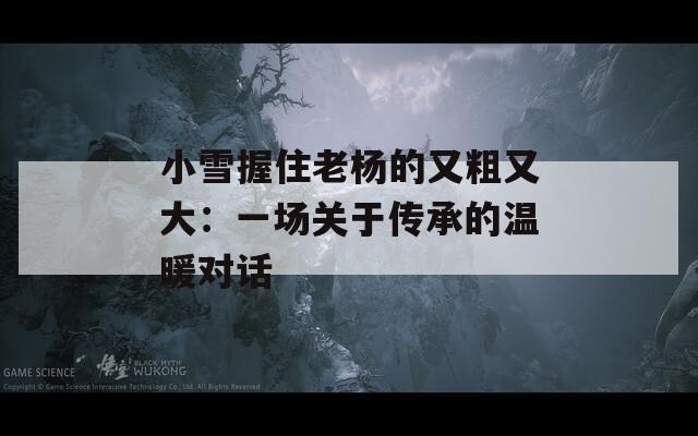 小雪握住老杨的又粗又大：一场关于传承的温暖对话